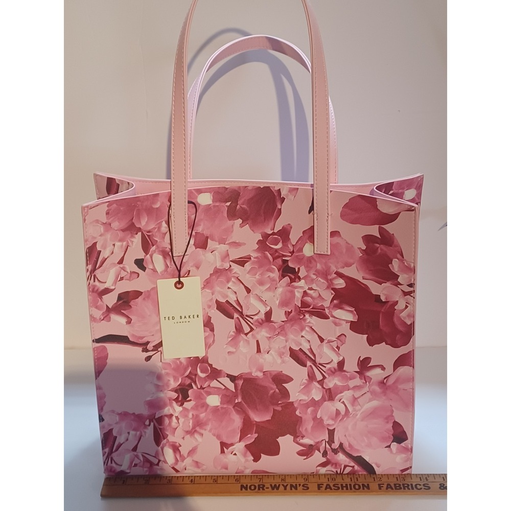 Ted Baker London The Icon Pink Floral Large Womens Handbag Tote
